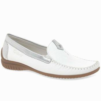 Gabor California Sportiga Loafers Dam Vita Silver | JDS-182590