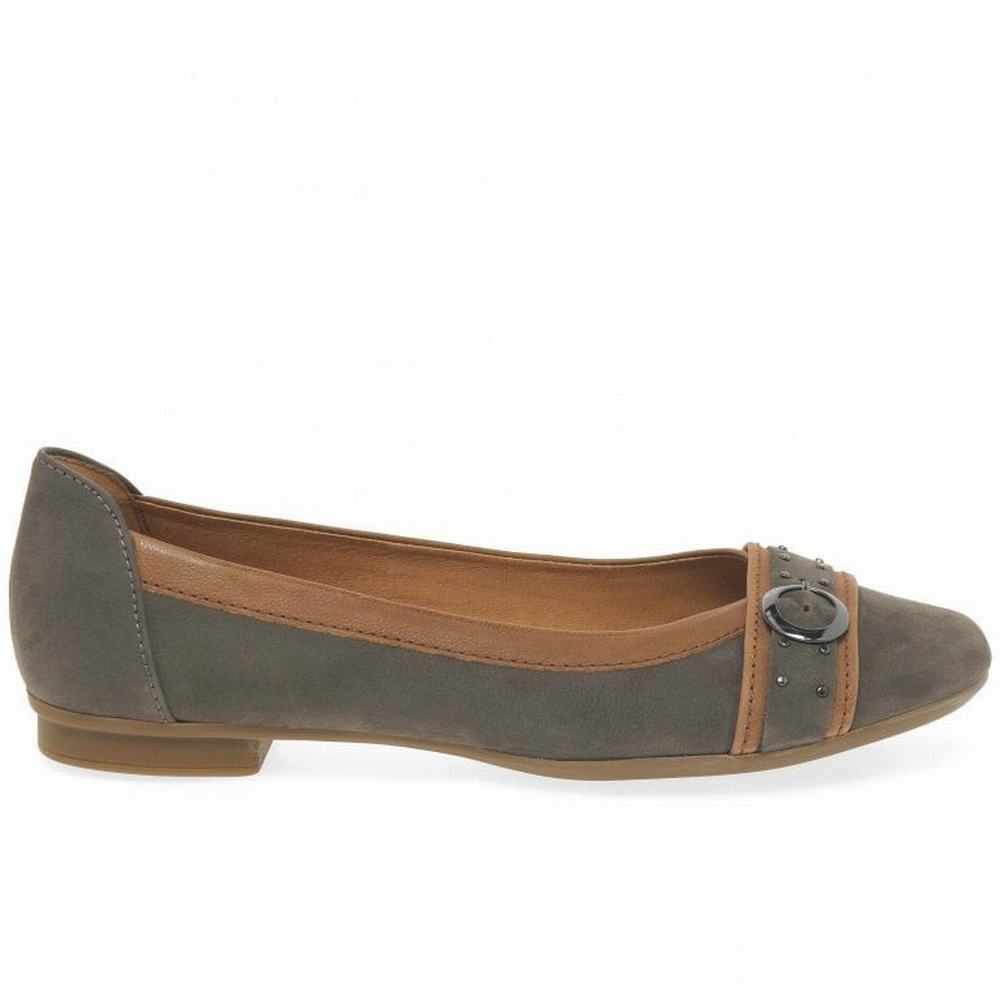 Gabor Michelle Vanliga Stud Spännen Ballerina Dam Bruna | QKD-698457