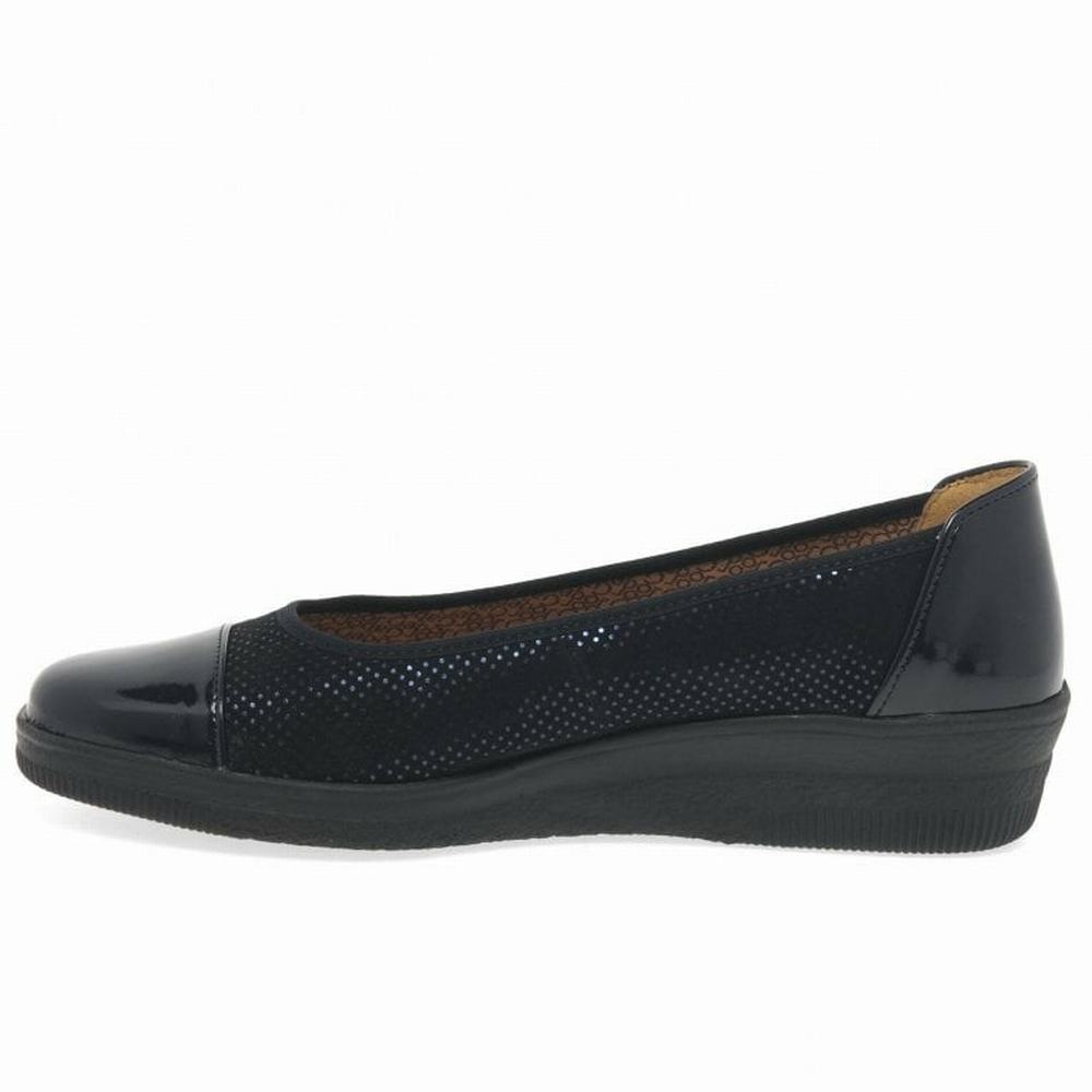 Gabor Petunia Lack Accent Low Kilklack Dam Svarta | ZBE-897562